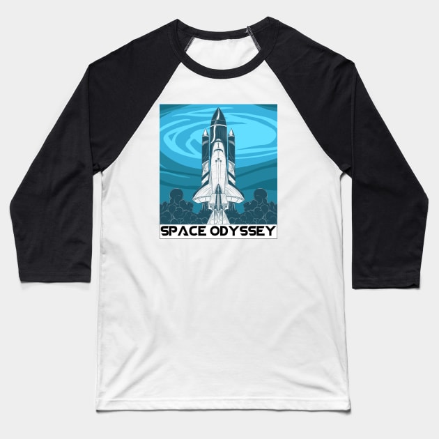 SPACE ODYSSEY Baseball T-Shirt by theanomalius_merch